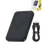 BASEUS EnerFill FM11 Ultra-Mini Magnetic Power Bank with USB C-C Fast Charging Cable (22.5W) (10000mAh) (COSMIC BLACK) (Only Ground Shipping)