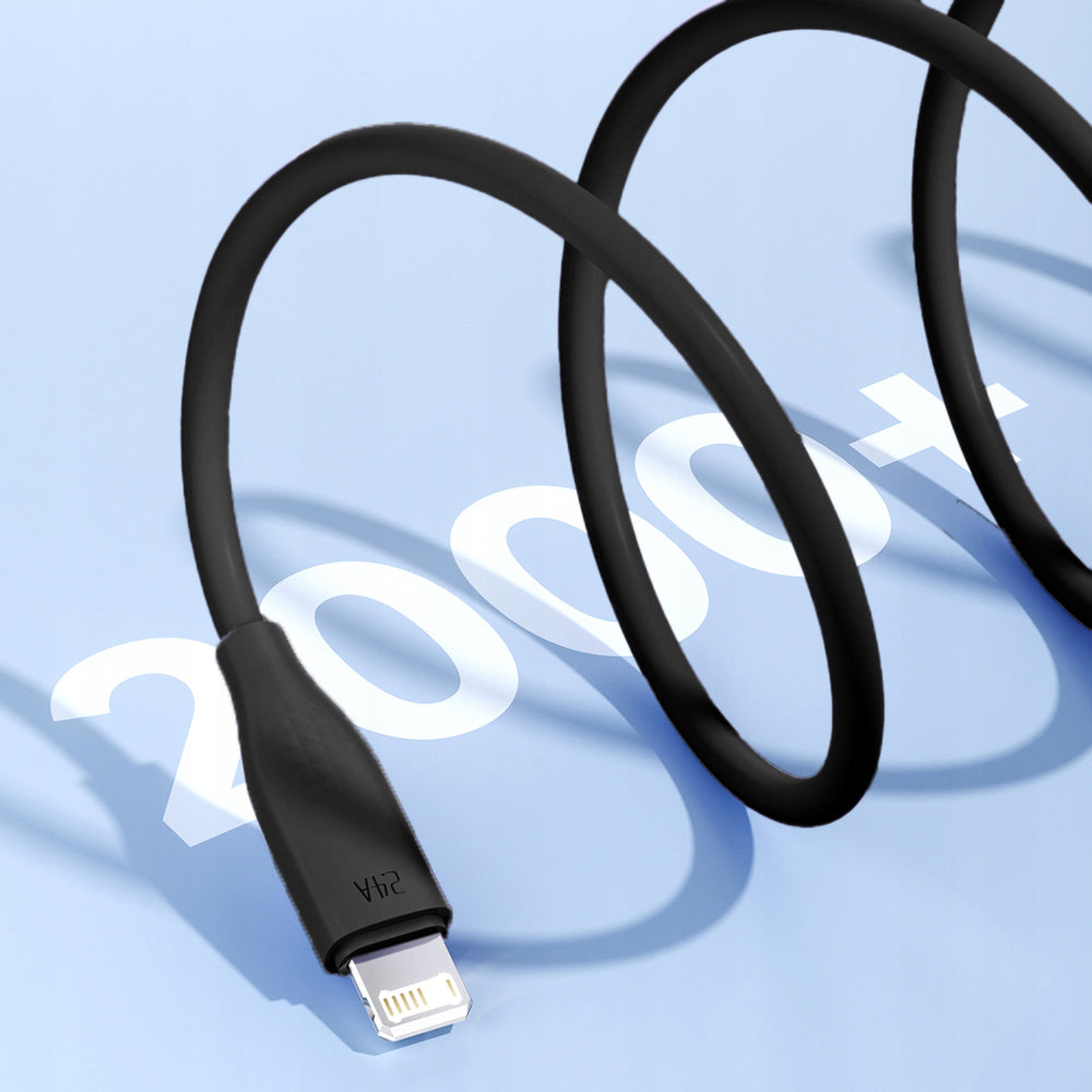 Toocki USB A-L Non-MFI Fast Charging Data Cable (BLACK) (6ft) (20W) (Only Ground Shipping)