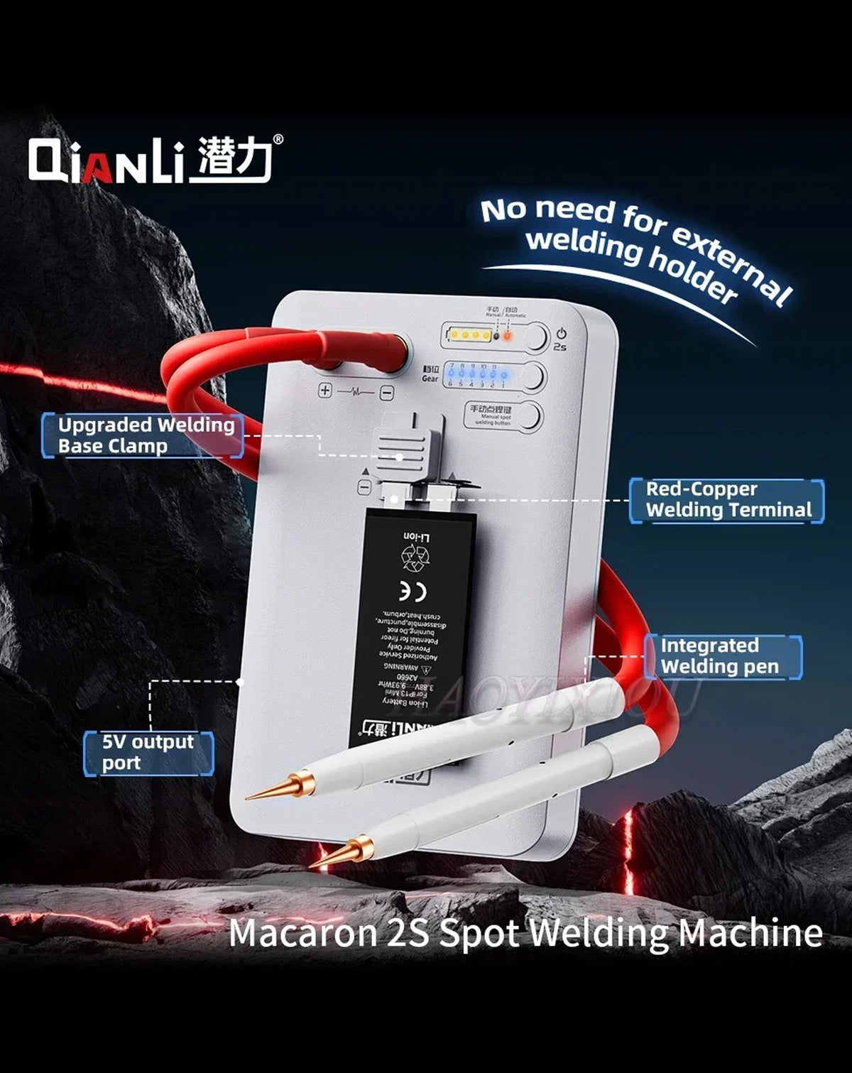 QianLi Macaron 2S Portable Spot Welding Machine Mini Spot Welder for iPhone Battery (Only Ground Shipping)