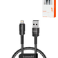 Toocki USB A-L Non-MFI Braided Fast Charging Data Cable (BLACK) (3ft) (12W) (Only Ground Shipping)