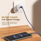 Toocki USB A-C Crystal Fast Braided Charging Data Cable (PURPLE) (66W) (6ft)
