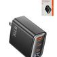 Toocki 67W USB A+ 2x USB C Super Fast GaN Charger (BLACK) (Only Ground Shipping)