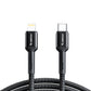Esoulk EC51 Type C to Lightning Fast Charging Cable (BLACK) (10ft)