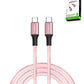 Esoulk USB C-C Charging & Data Sync Cable (PINK) (100W) (6ft)