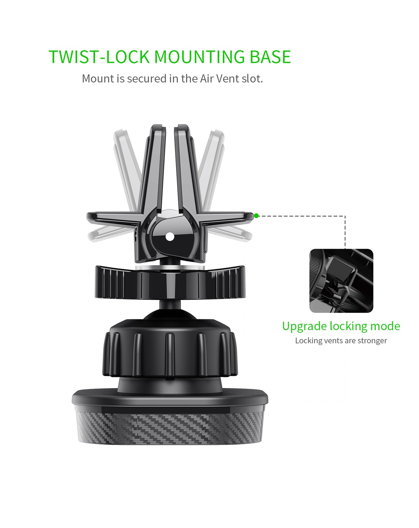 Esoulk Magnet Air Vent Holder (BLACK) (Only Ground Shipping)