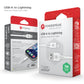 PowerPeak ECONOMY USB A-L Cable NON MFI (WHITE) (3ft) (12W) (Only Ground Shipping)