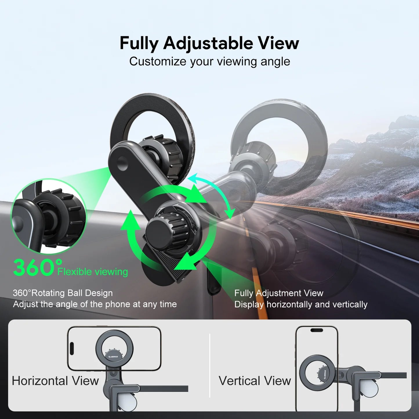 Esoulk Car Screen Magnetic Phone Holder For Tesla (Only Ground Shipping)