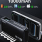 Esoulk Built-in Retractable Cable Power Bank (BLACK) (10000 mAh / 45W) (Only Ground Shipping)
