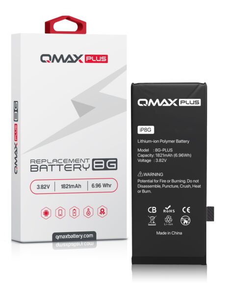 QMAX Plus iPhone 8 Replacement Battery (1821 mAh)