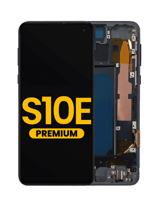 OLED Assembly with Frame for Galaxy S10E (G970) (BLACK) (Premium)
