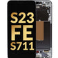 OLED Assembly with Frame for Galaxy S23 FE 5G (S711) (CREAM) (Service Pack)