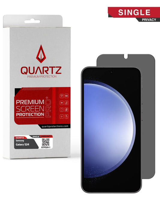 QUARTZ Privacy Tempered Glass for Galaxy S24 / S25 (Single Pack)