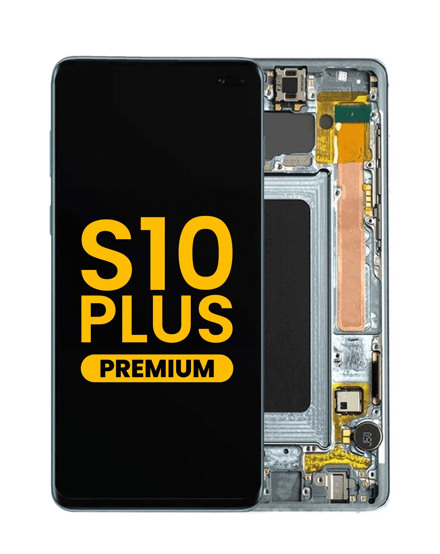 OLED Assembly with Frame for Galaxy S10 Plus (G975) (PRISM BLUE) (Premium)