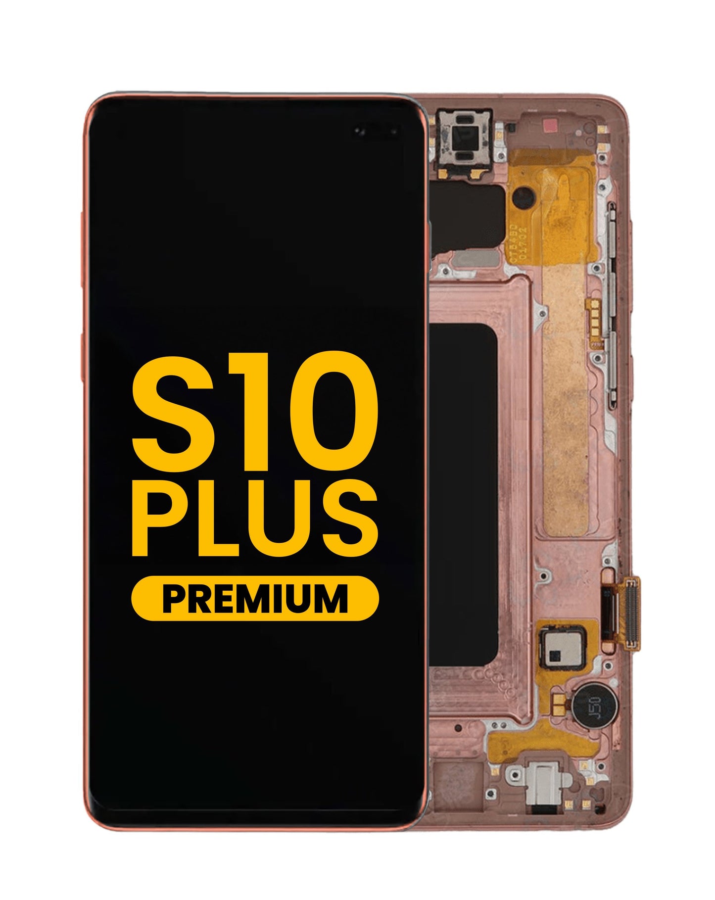 OLED Assembly with Frame for Galaxy S10 Plus (G975) (FLAMINGO PINK) (Premium)