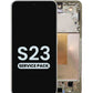 OLED Assembly with Frame for Galaxy S23 S911 (CREAM) (Service Pack)