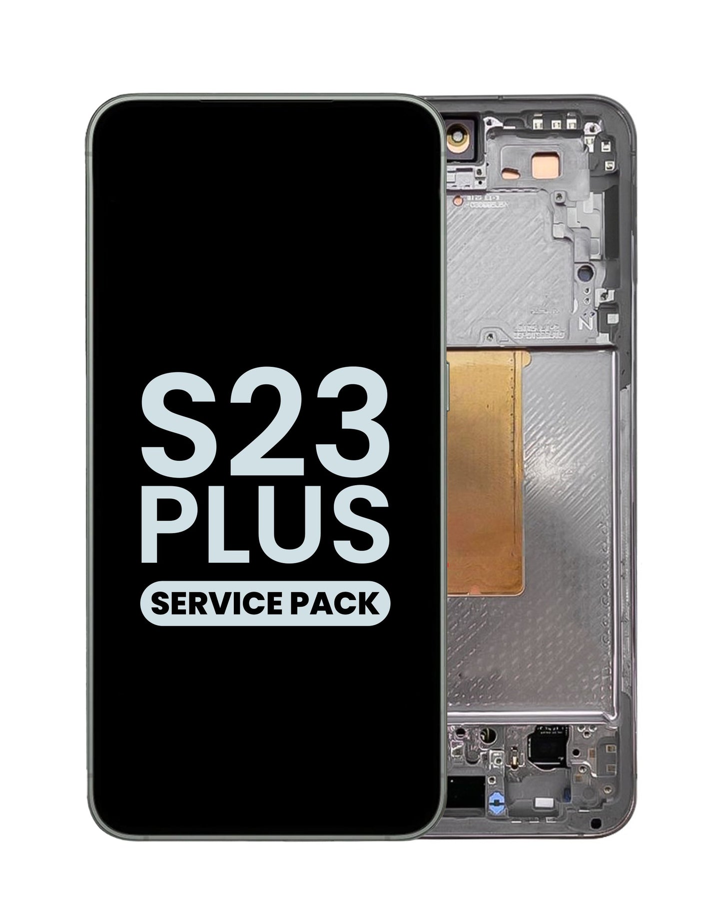 OLED Assembly with Frame for Galaxy S23 Plus S916 (PHANTOM BLACK) (Service Pack)