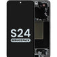 OLED Assembly with Frame for Galaxy S24 S921 (ONYX BLACK) (Service Pack)