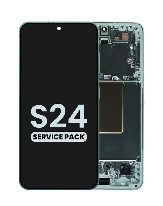 OLED Assembly with Frame for Galaxy S24 S921 (JADE GREEN) (Service Pack)