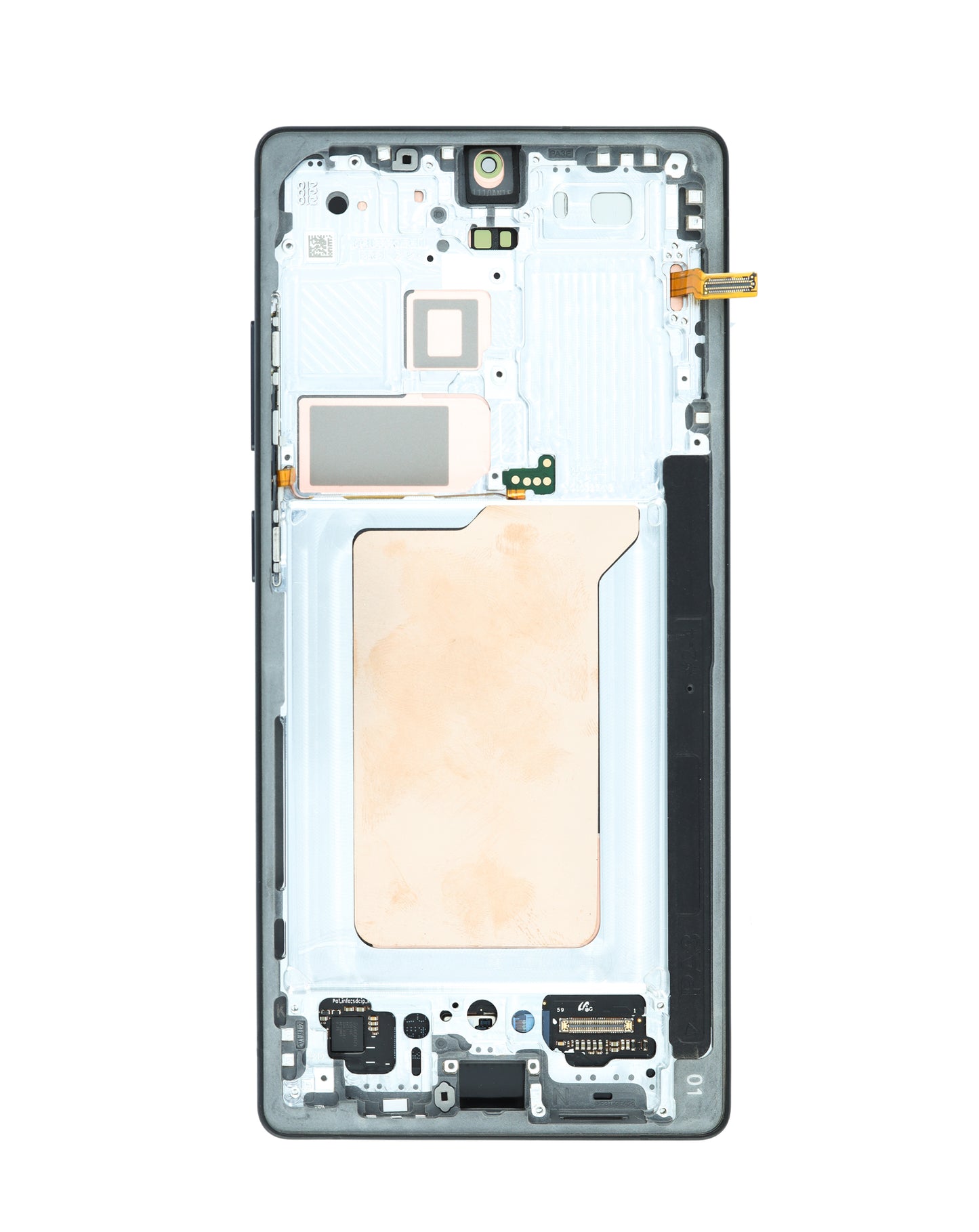 OLED Assembly with Frame for Galaxy S25 Ultra (S938) (Titanium Black) (Service Pack)