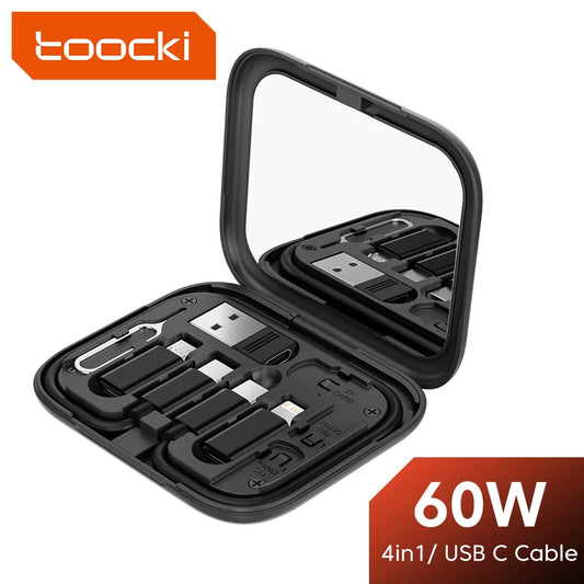 Toocki Multifunctional Box Data Cable Set w/ Mirror