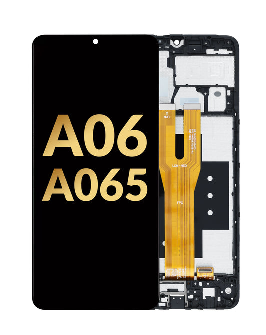 LCD Assembly with Frame for Galaxy A06 (A065 / 2024) (BLACK) (Premium)