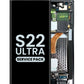OLED Assembly with Frame for Galaxy S22 Ultra S908 (PHANTOM BLACK) (Service Pack)