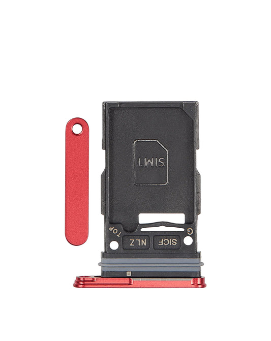 Single Sim Card Tray for Galaxy S25 / S25 Plus (CORALRED)