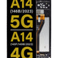SGA A14 5G 2023 (A146B) / A14 4G 2023 (A145F / A145M) Screen Assembly (With The Frame) (Refurbished) (Black)