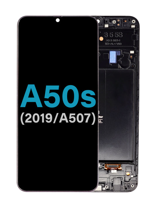SGA A50s 2019 (A507) Screen Assembly (With The Frame) (Incell) (Black)