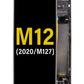 SGO Galaxy M12 (2020 / M127) Screen Assembly (With The Frame) (Service Pack) (Black)