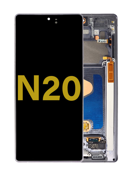 SGN Note 20 Screen Assembly (With The Frame) (Refurbished) (Mystic Gray)