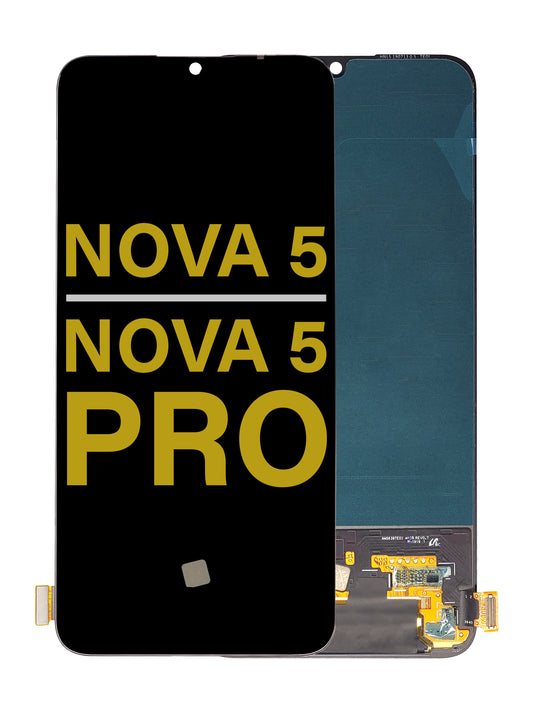 HW Nova 5 Pro / Nova 5 Screen Assembly (Without The Frame) (Refurbished) (Black)