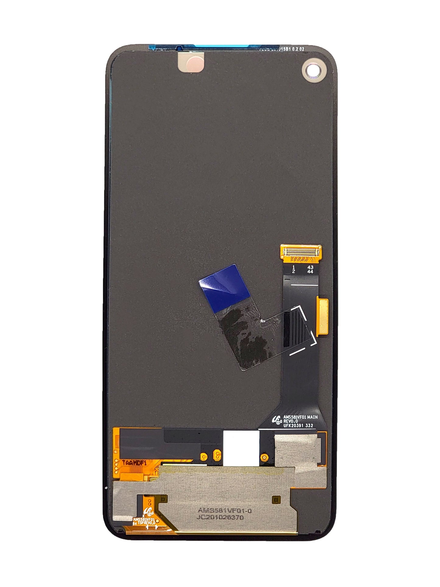 GOP Pixel 4A (5G) Screen Assembly (Without The Frame) (Service Pack) (Black)