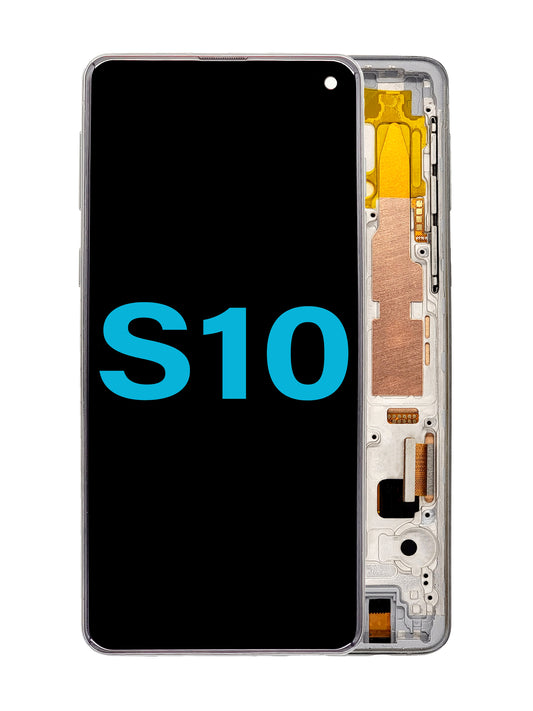 SGS S10 Screen Assembly (With The Frame) (TFT) (Prism White)