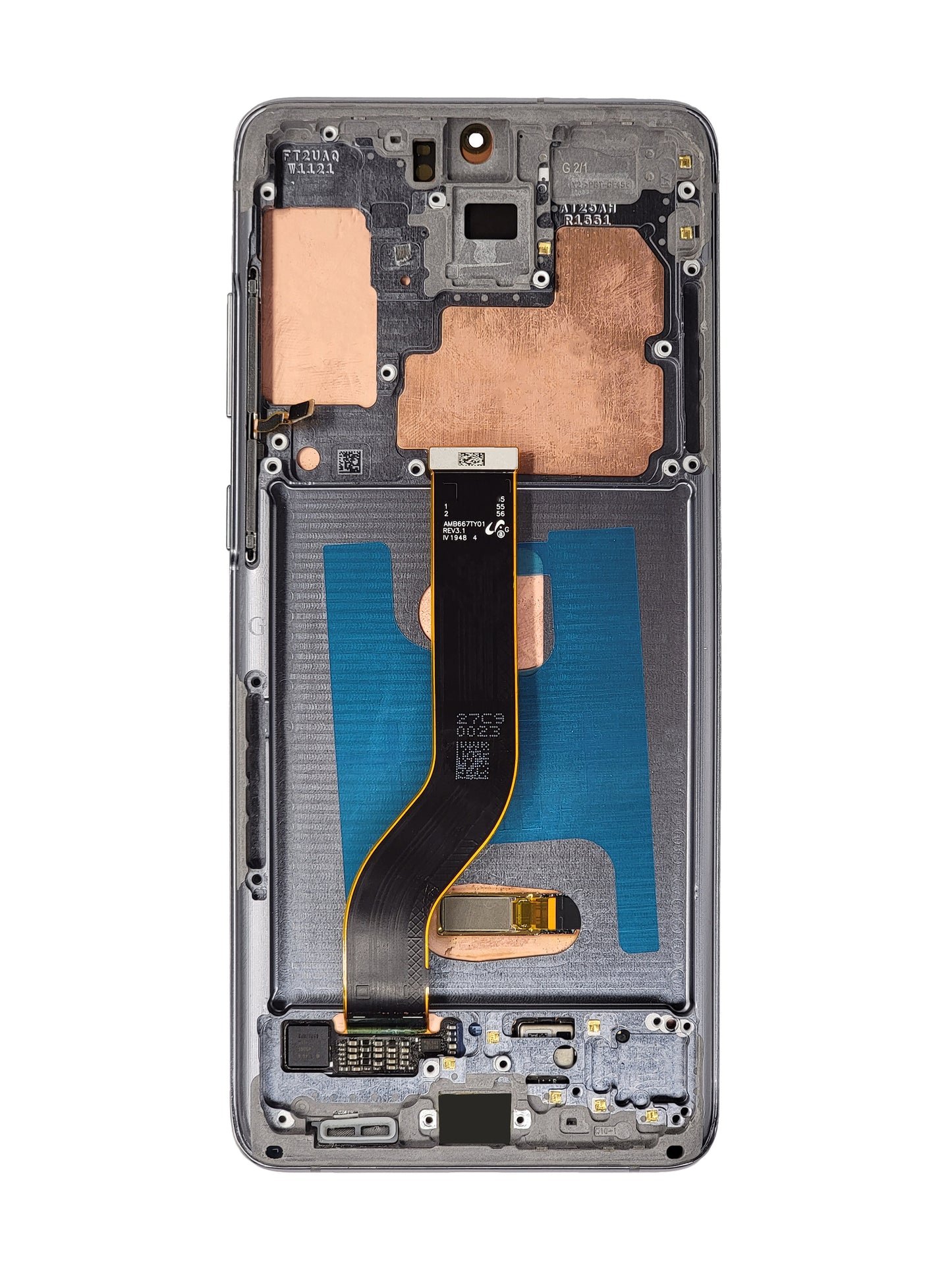 OLED Assembly with Frame for Galaxy S20 Plus G985 / G986 (COSMIC GRAY) (Service Pack)