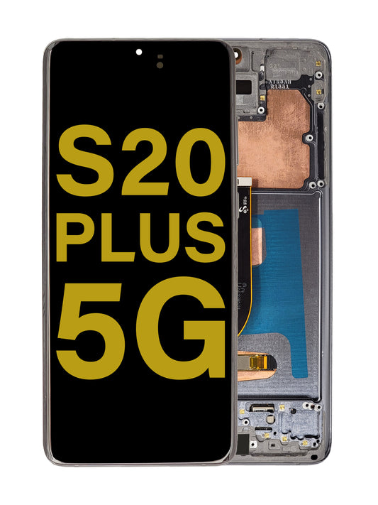 SGS S20 Plus (5G) Screen Assembly (With The Frame) (Service Pack) (Cosmic Gray)