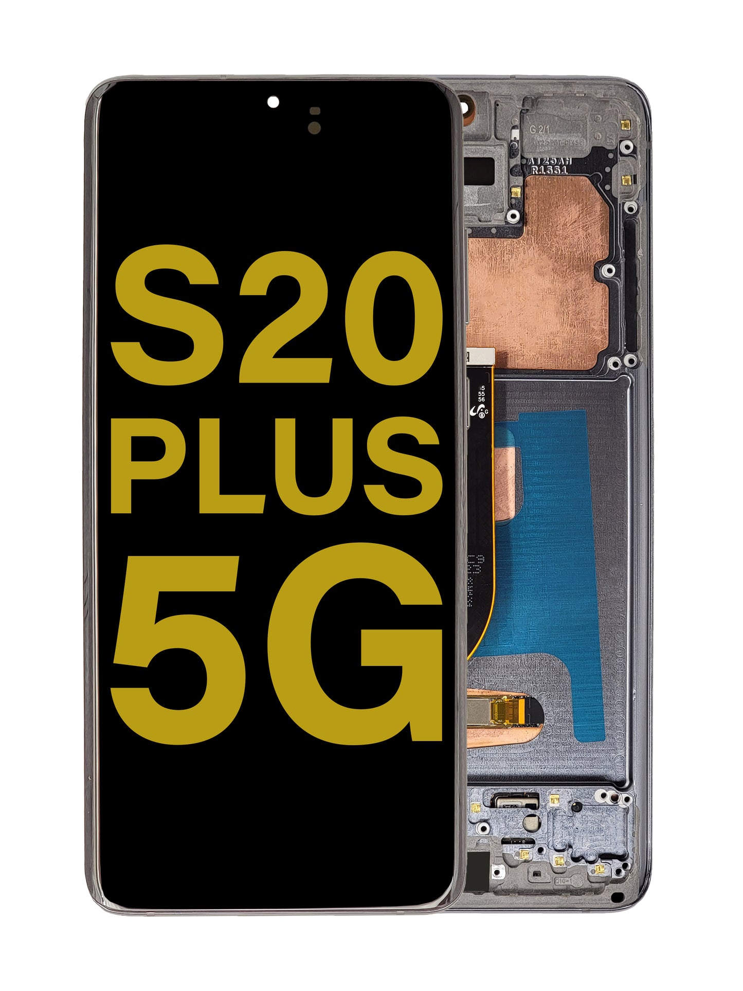 OLED Assembly with Frame for Galaxy S20 Plus G985 / G986 (COSMIC GRAY) (Service Pack)