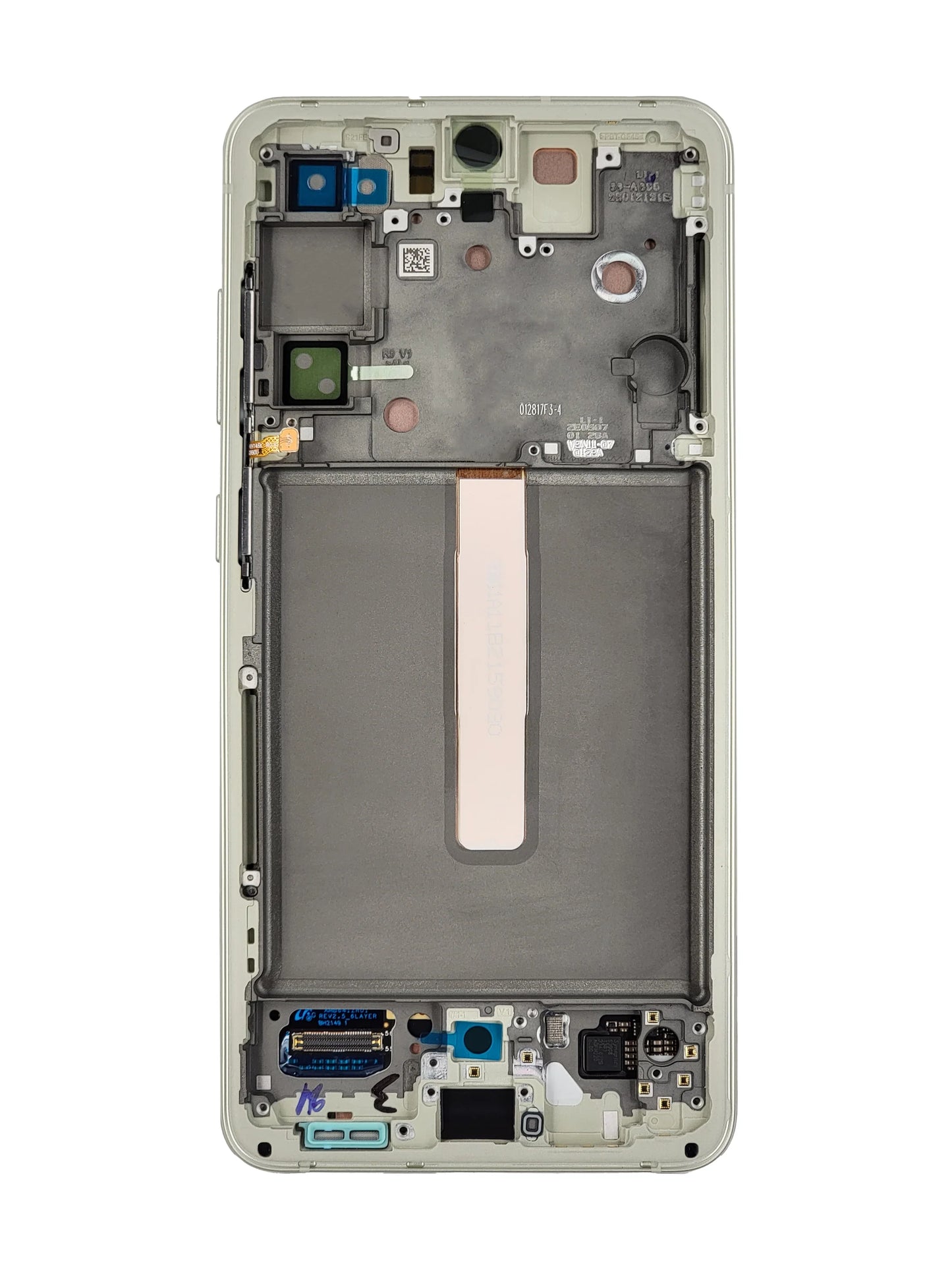 OLED Assembly with Frame for Galaxy S21 FE (G990) (OLIVE GREEN) (Premium)