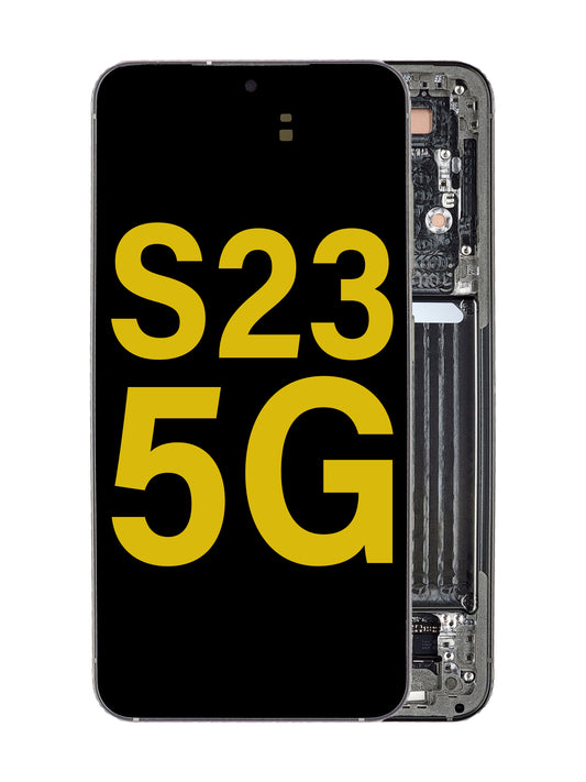 SGS S23 5G Screen Assembly (With The Frame) (Service Pack) (Phantom Black)