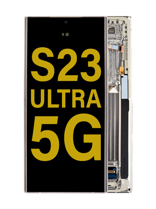 SGS S23 Ultra (5G) Screen Assembly (With The Frame) (Service Pack) (Cream)