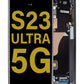 OLED Assembly with Frame for Galaxy S23 Ultra S918 (GRAPHITE) (Service Pack)