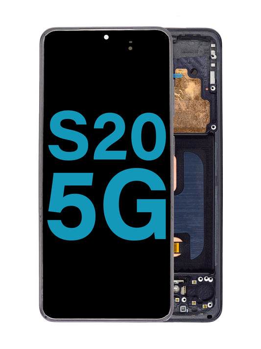 SGS S20 (5G) Screen Assembly (With The Frame) (TFT) (Cosmic Black)
