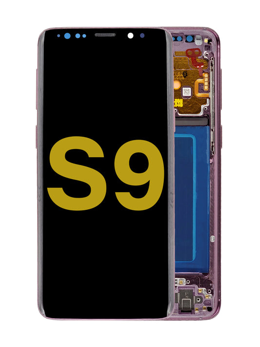 SGS S9 Screen Assembly (With The Frame) (Refurbished) (Lilac Purple)