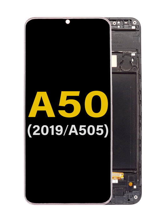 SGA A50 2019 (A505) Screen Assembly (With The Frame) (Service Pack) (International Version) (Black)