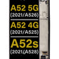 SGA A52 2021 5G (A526) / A52 2021 4G (A525) / A52s 2021 (A528) Screen Assembly (With The Frame) (Service Pack) (Awesome Black)