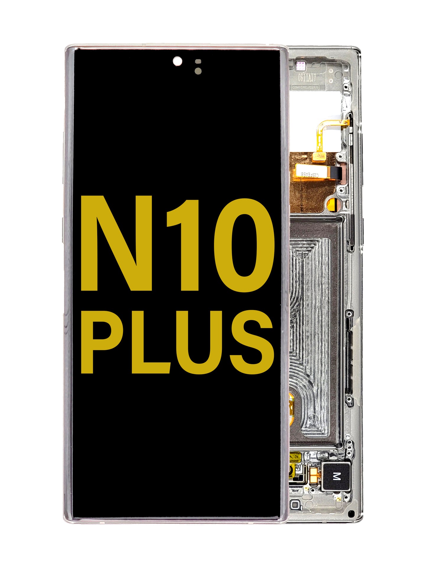 OLED Assembly with Frame for Galaxy Note 10 Plus N975 (AURA GLOW) (Service Pack)