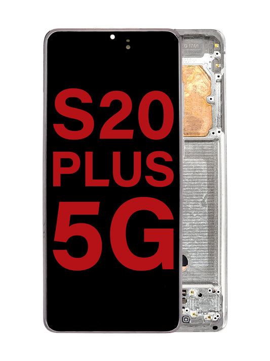 SGS S20 Plus (5G) Screen Assembly (With The Frame) (OLED) (Cloud White)
