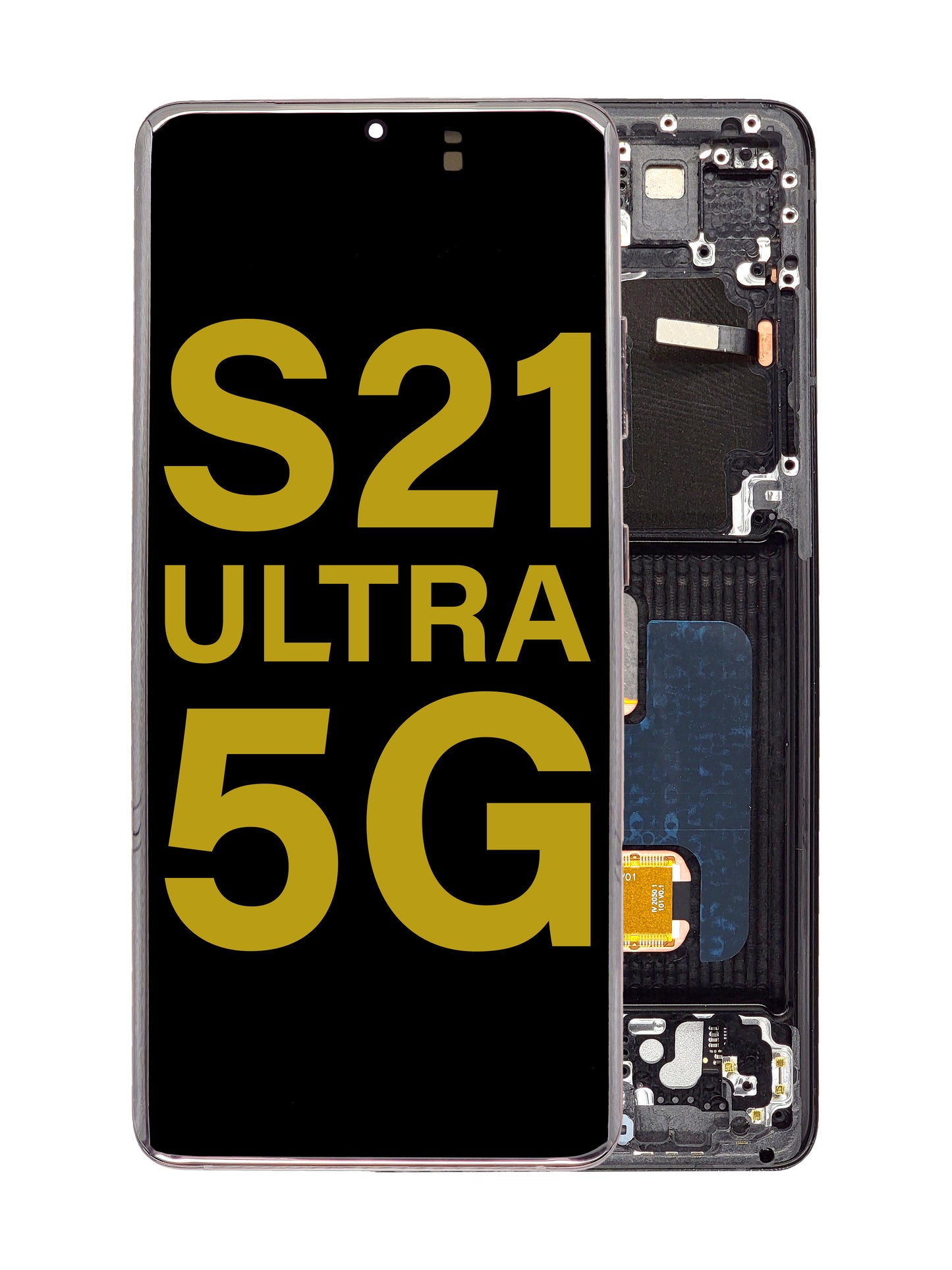 SGS S21 Ultra (5G) Screen Assembly (With The Frame) (Refurbished) (Phantom Black)