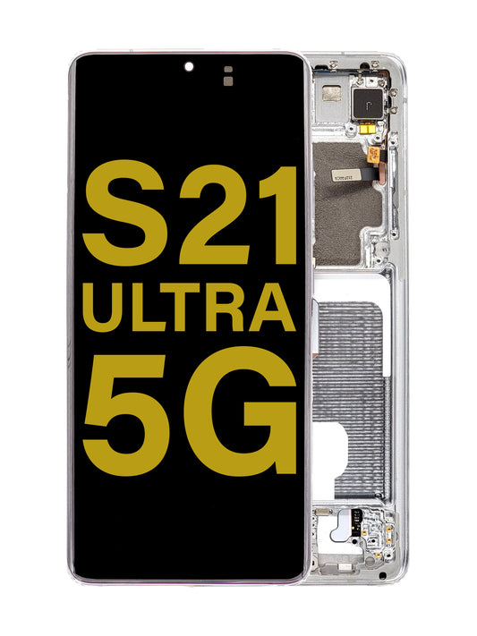 SGS S21 Ultra (5G) Screen Assembly (With The Frame) (Service Pack) (Phantom Silver)