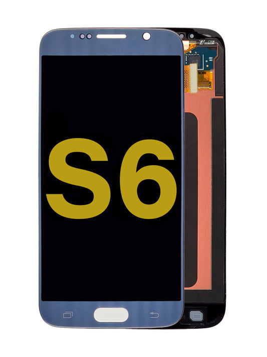 SGS S6 Screen Assembly (Without The Frame) (Refurbished) (Black Sapphire)